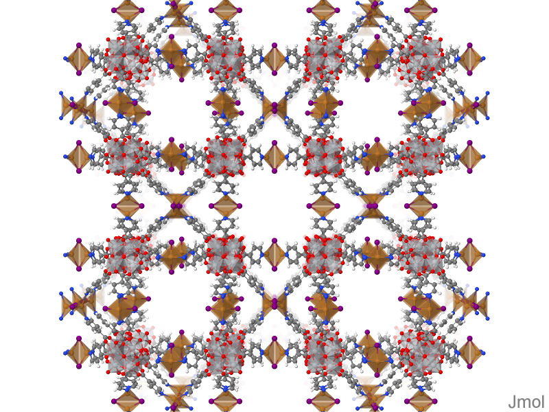 A snapshot of the MOF structure of MTM-1